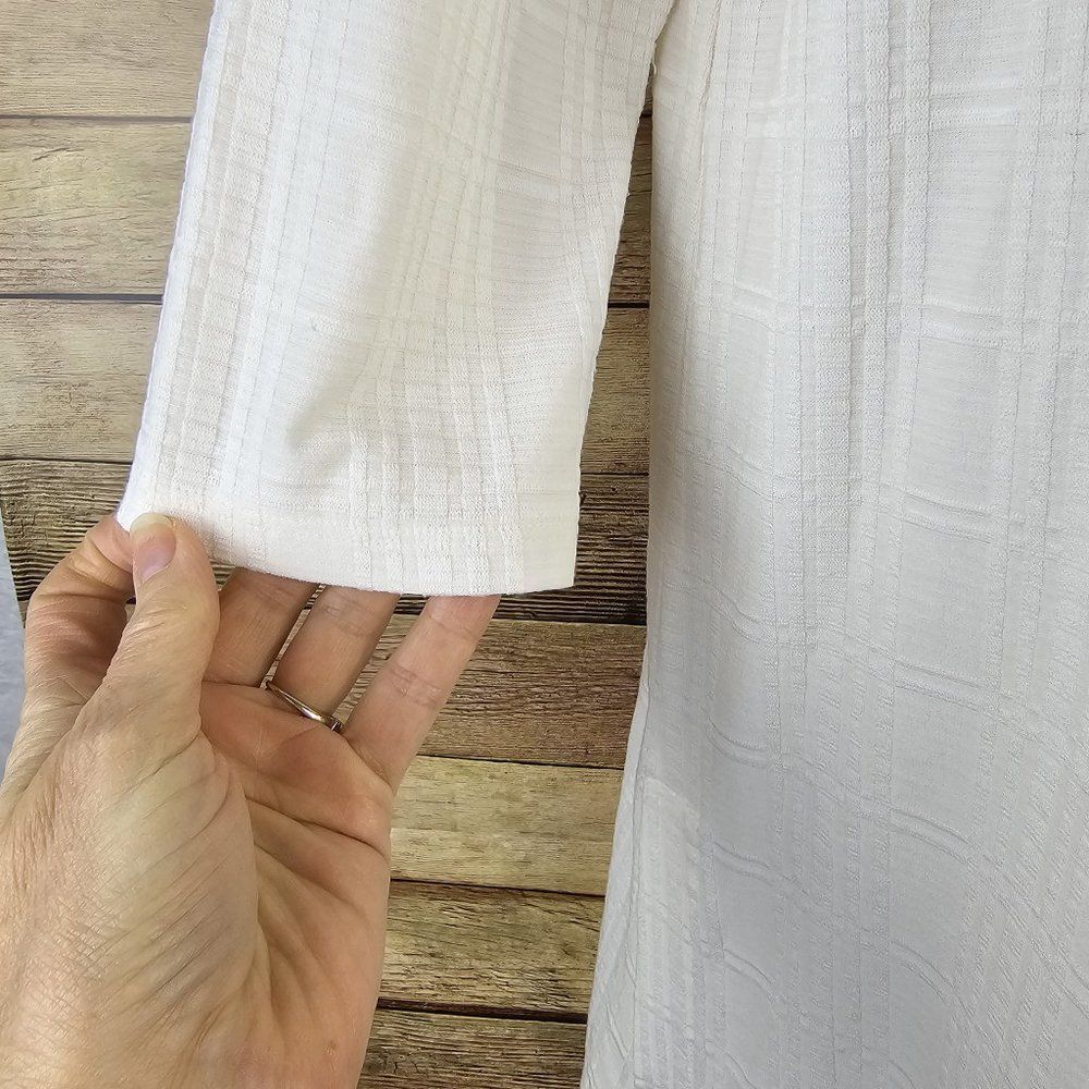 J Jill Wearever Collection Tunic Top Ivory Size M - Picture 3 of 6
